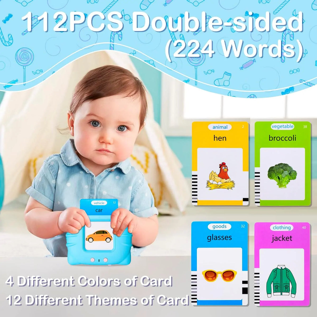 Talking Flash Cards Early Educational Toys