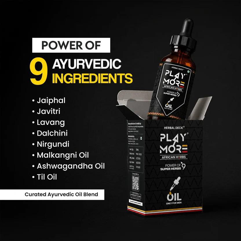 Play More Oil Natural indegriants 500,000 Customer satisfied ⭐⭐⭐