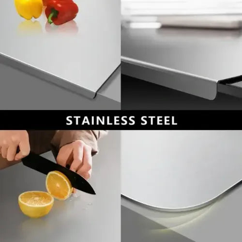 Stainless Steel Chopping Board – Non-Slip, Durable, Hygienic Kitchen Cutting Board