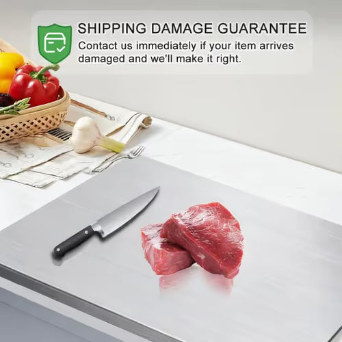 Stainless Steel Chopping Board – Non-Slip, Durable, Hygienic Kitchen Cutting Board